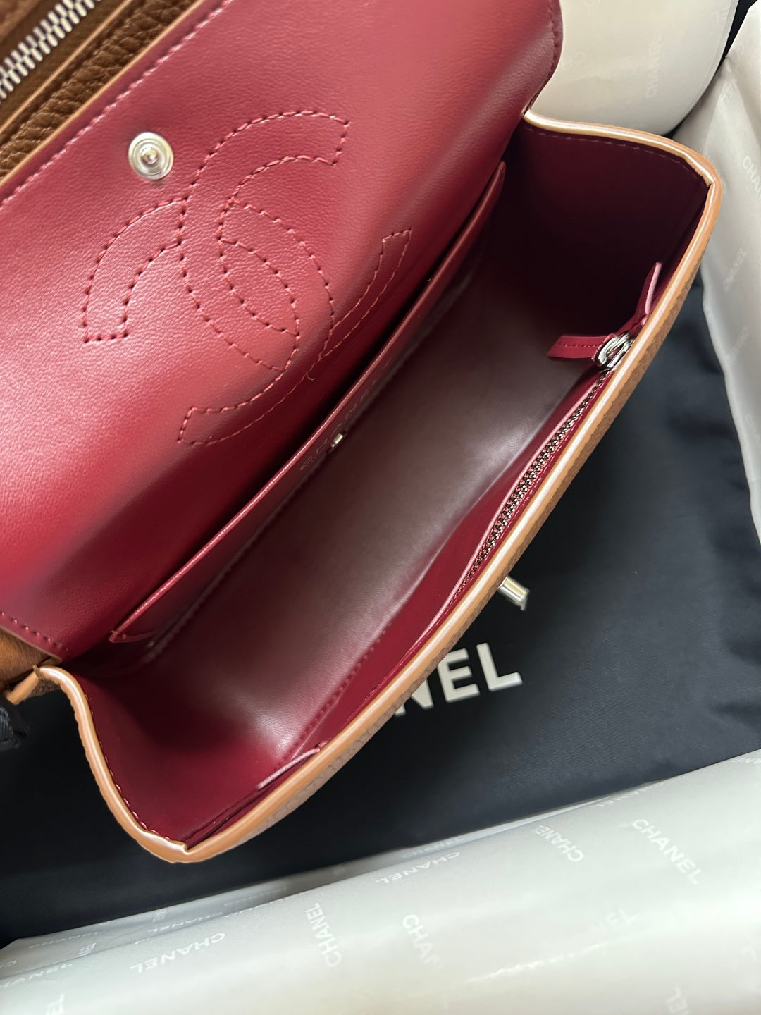 Chanel Maxi Flap Bag Caramel Gold Hardware AS6573