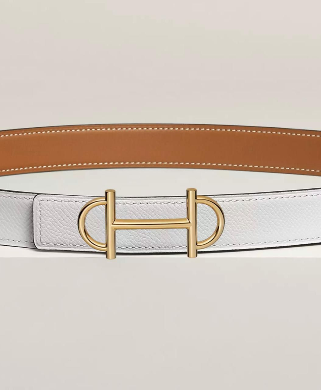 hermes mini h belt buckle reversible leather strap 24 mm gold buckles