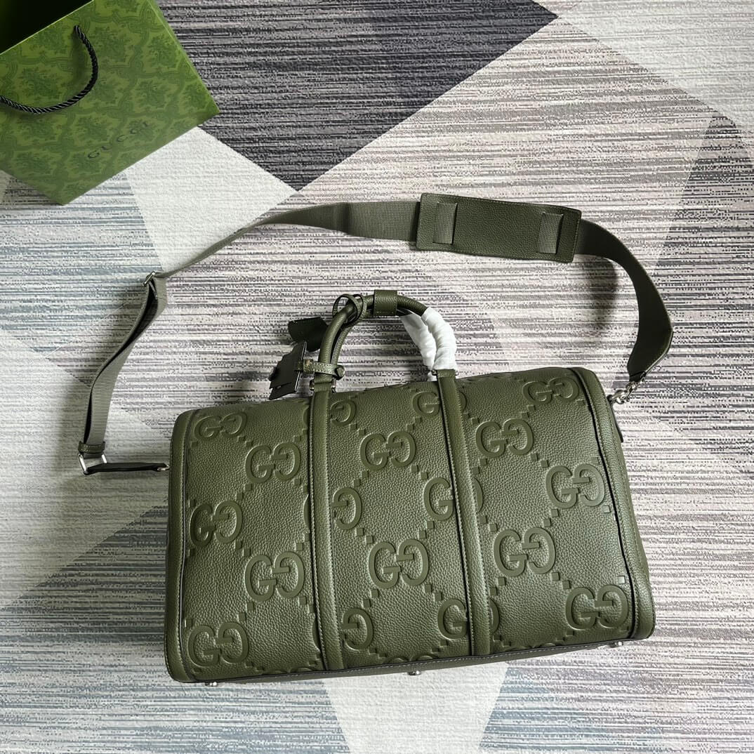 gg 725282 travel bag handbag 45cm green