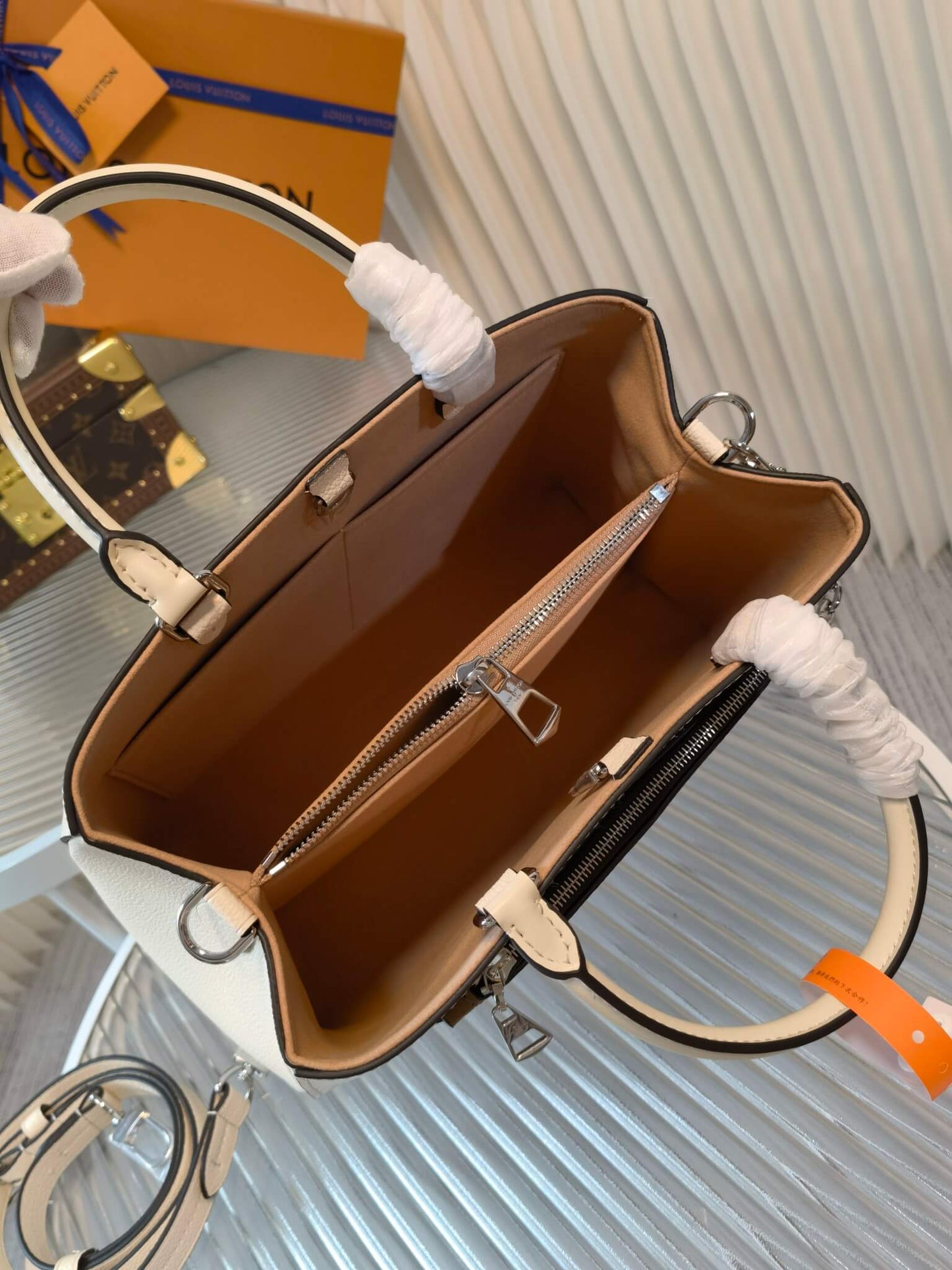 m59953 marelle tote mm handbag white free shipping