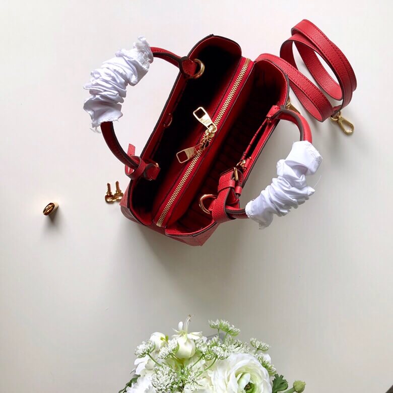 m41053 montaigne pm monogram empreinte 29cm red shoulder bag cross body bags handbag