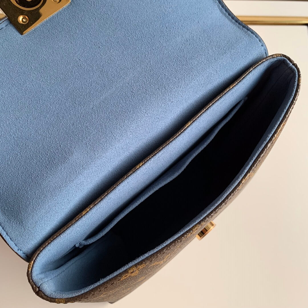 m44321 locky bb handbag shoulder bag cross body bags blue calfskin monogram