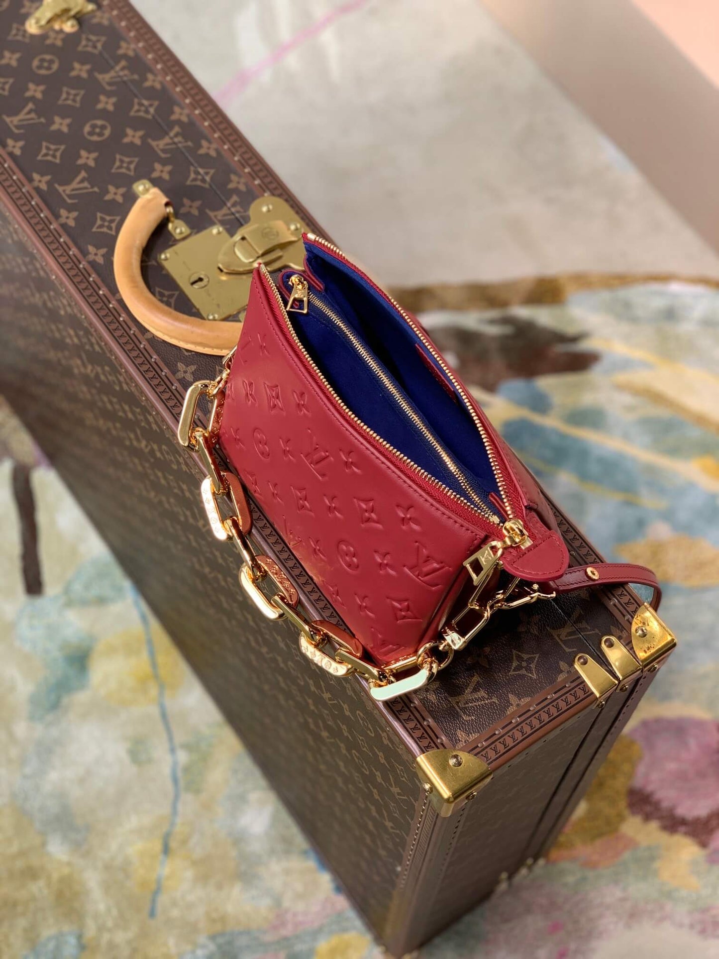 m57796 coussin bb monogram 21cm win red