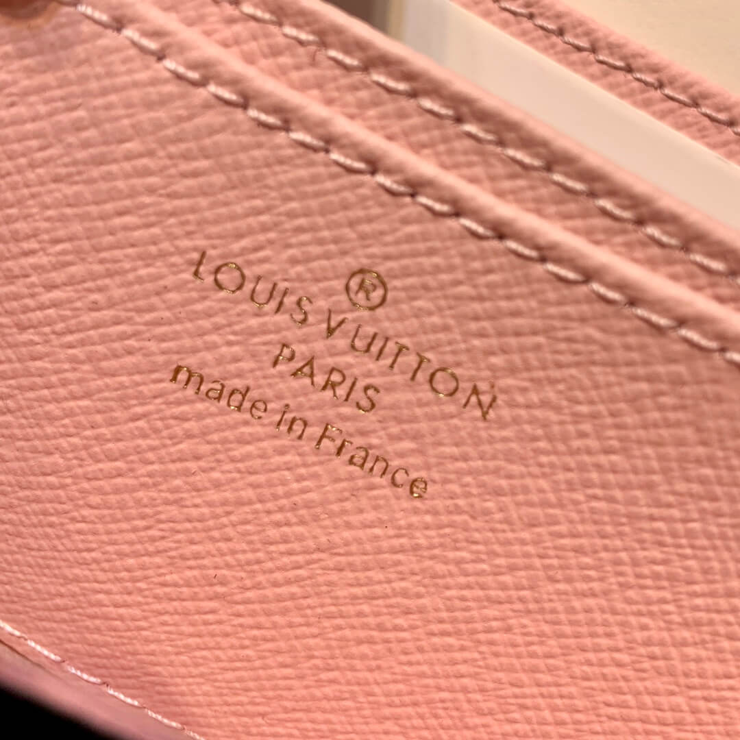 m81185 pink jeans zippy monogram wallet clutch bag 11cm