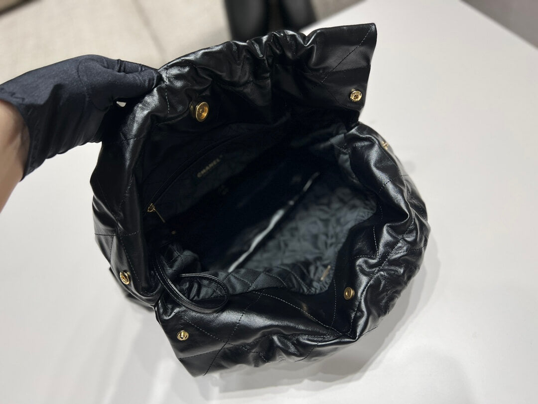 ?????????? mm calfskin and gold metal 39cm black shoulder bag cross body bags