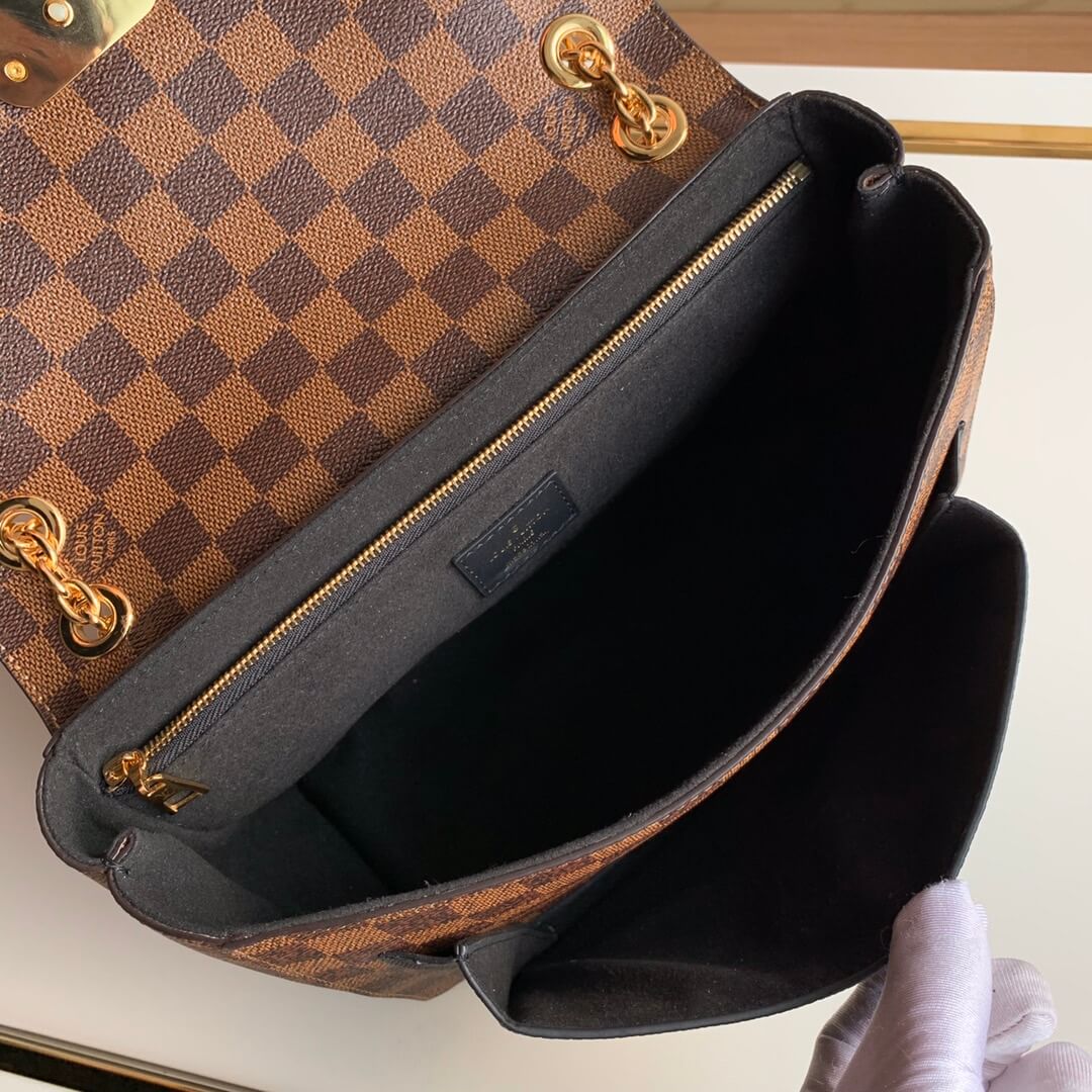 n40108 saint placide damier ebene black 25cm shoulder bag cross body bags