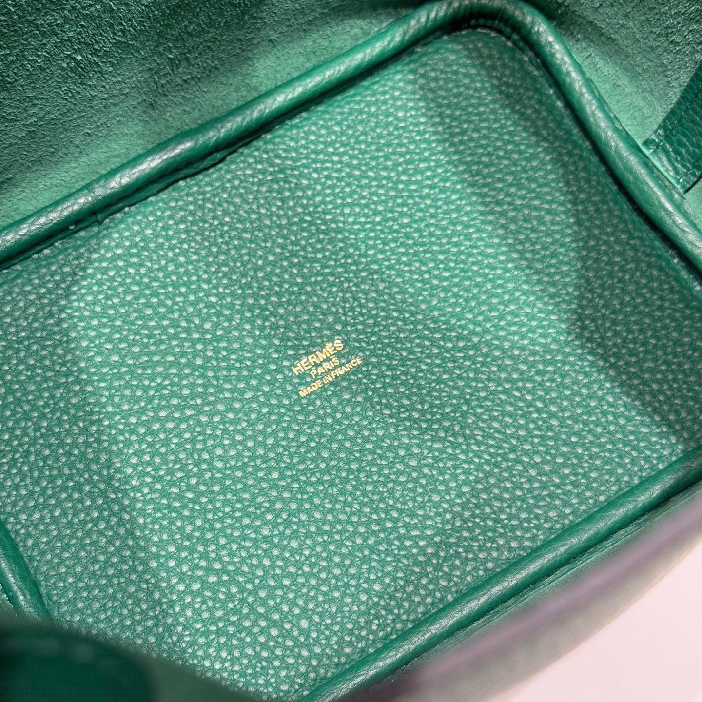 HM picotin lick 18cm togo gold hardware peacock green QWE08271