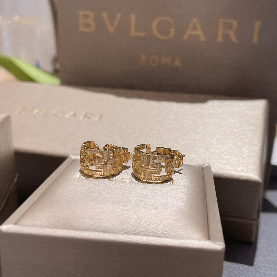 bvl silver gold earrings slc57 e