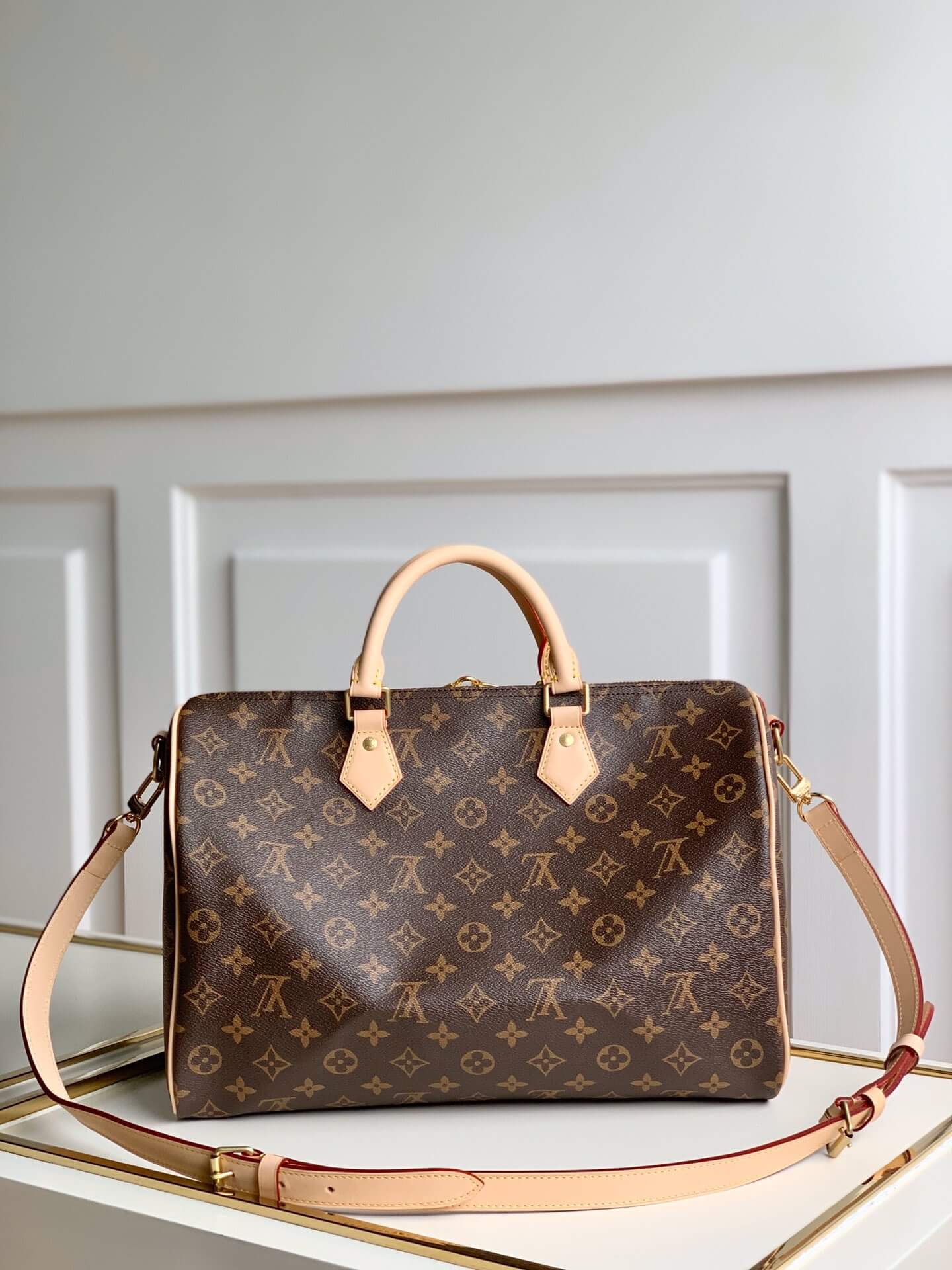 m41113 speedy bandouliere 25cm handbag shoulder bag travel bag monogram brown