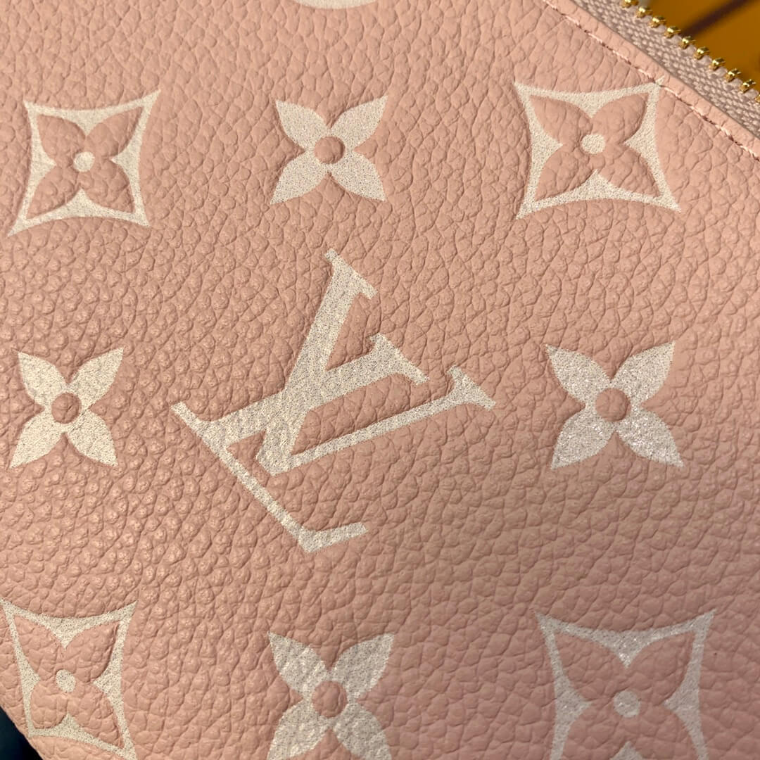 lv louis vuitton m81279 long wallets pink monogram empreinte spring in the city