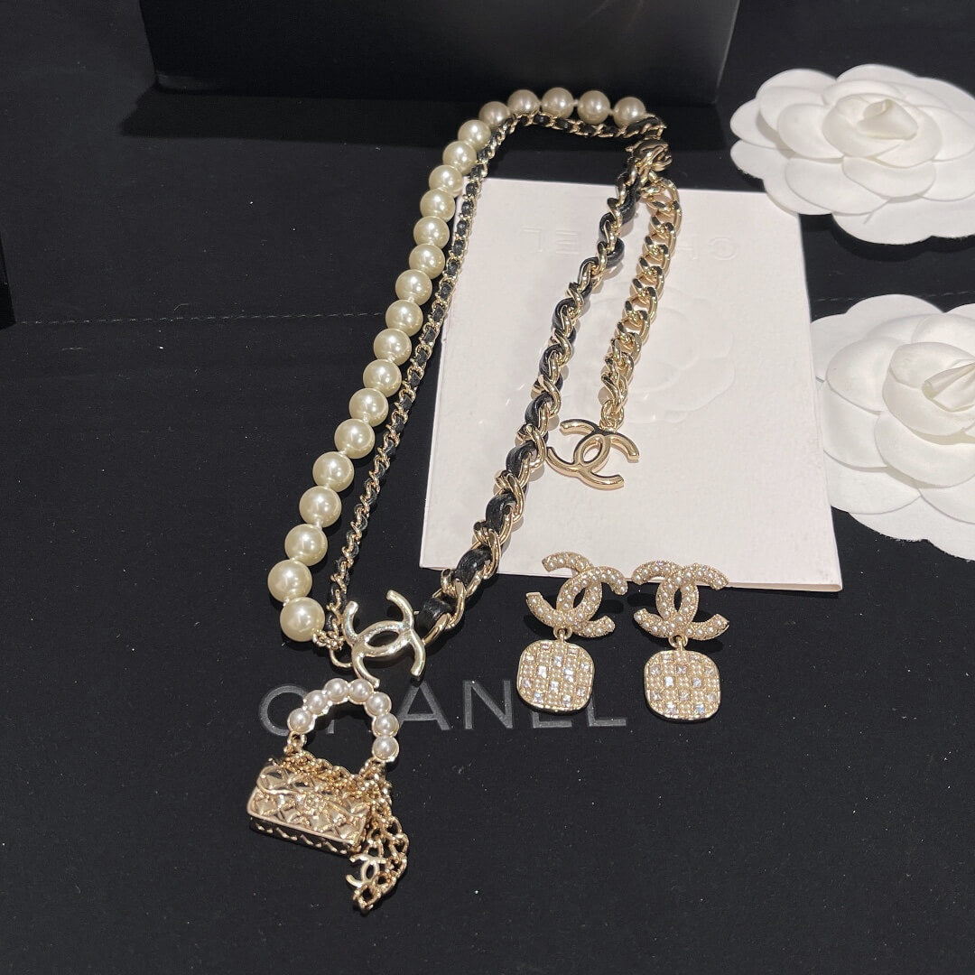 cha hcd001 necklace earrings