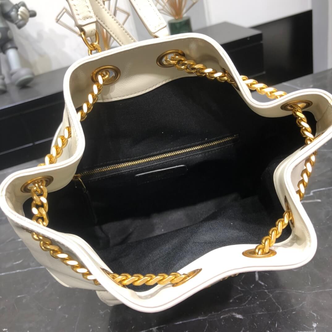 ysl 672609 backpack leather black