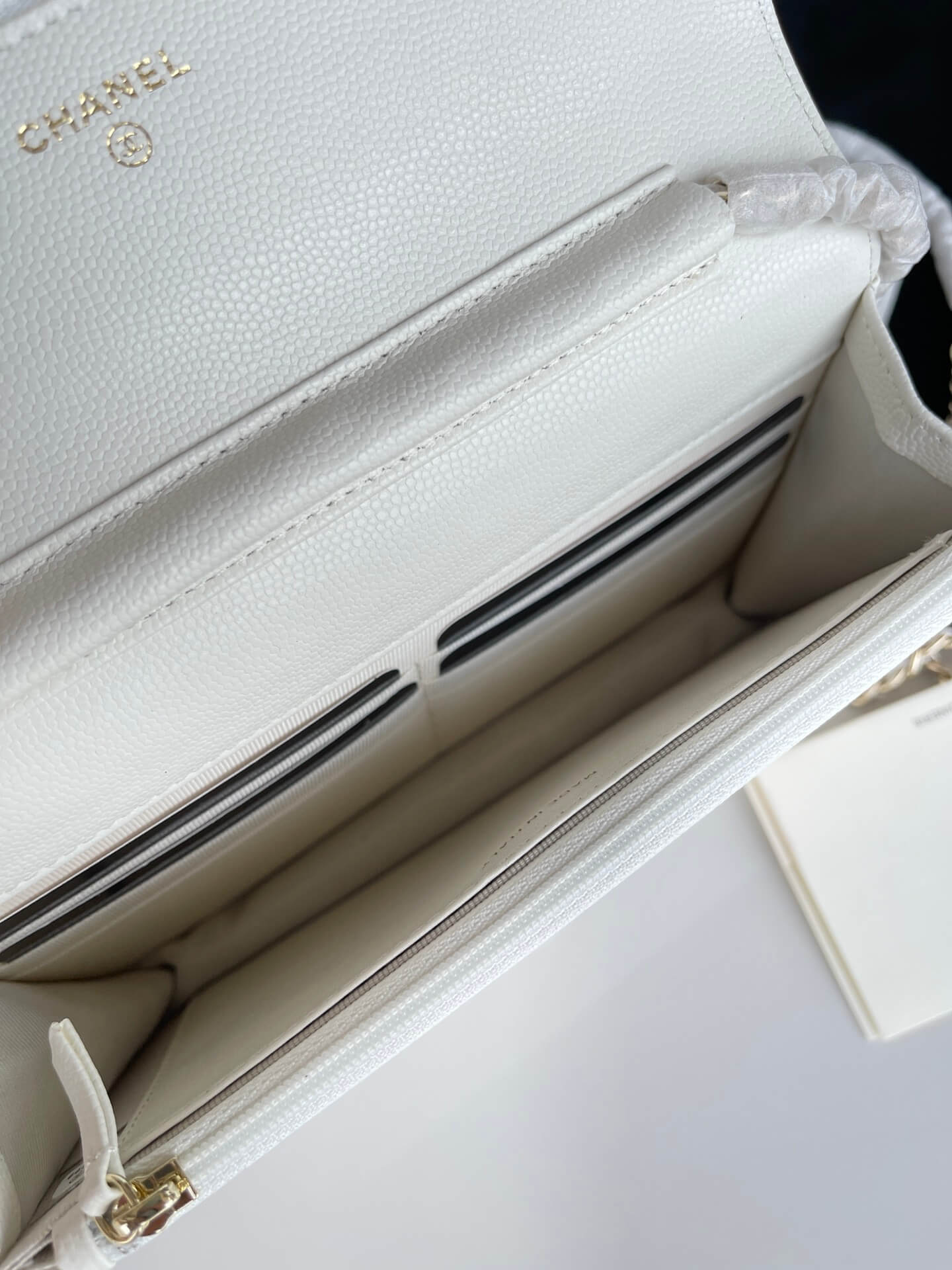 cha ap2734 woc blingbling shoulder bag cross body bags leather black white 19cm