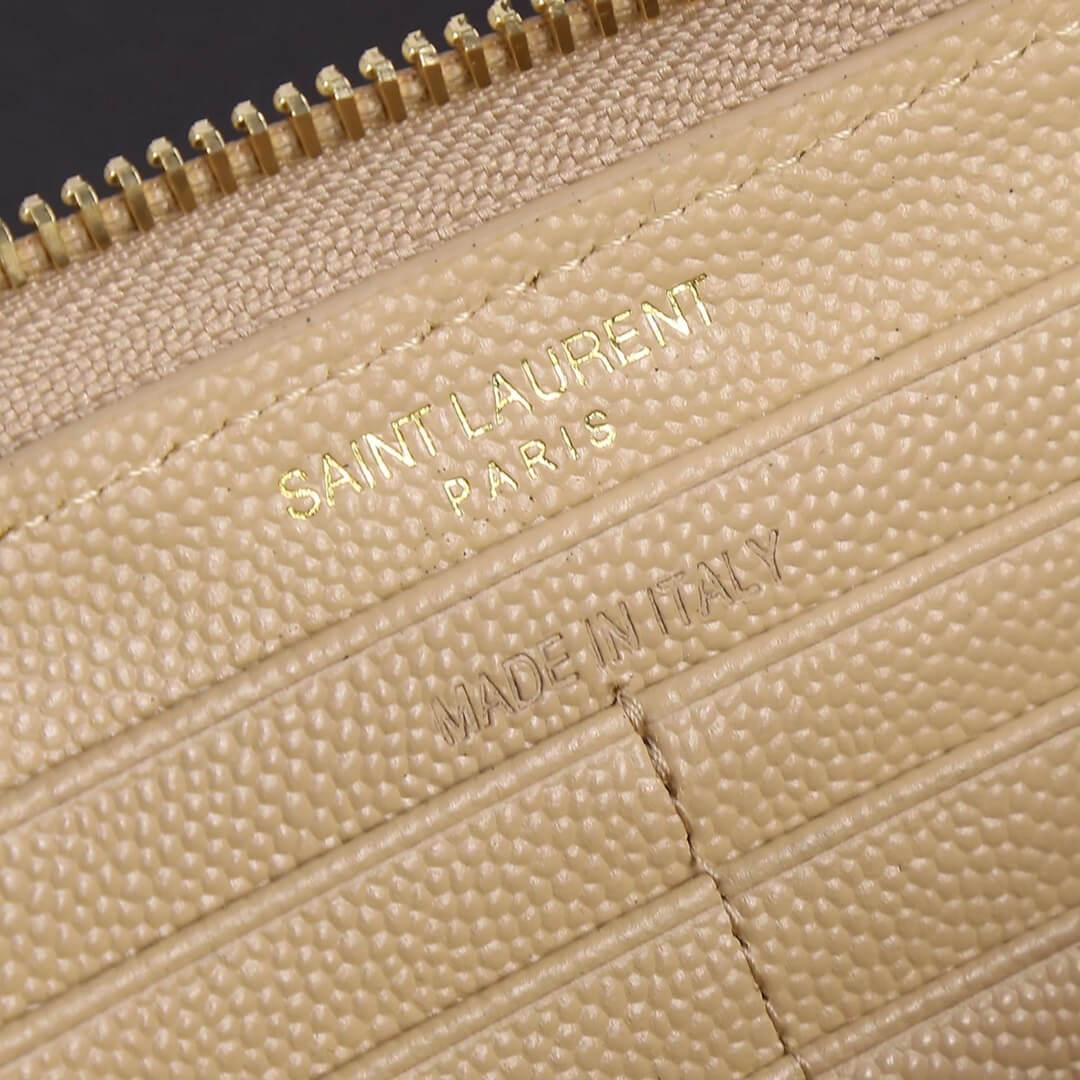 ys l wallet apricot caviar leather golden hardware free shipping 358094