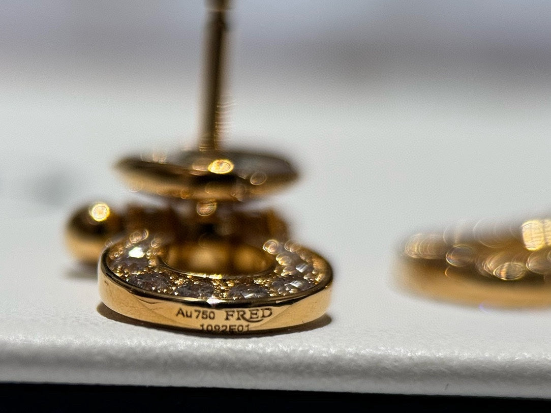 new daily versatile horseshoe buckle full diamond medium earrings ehse002c37