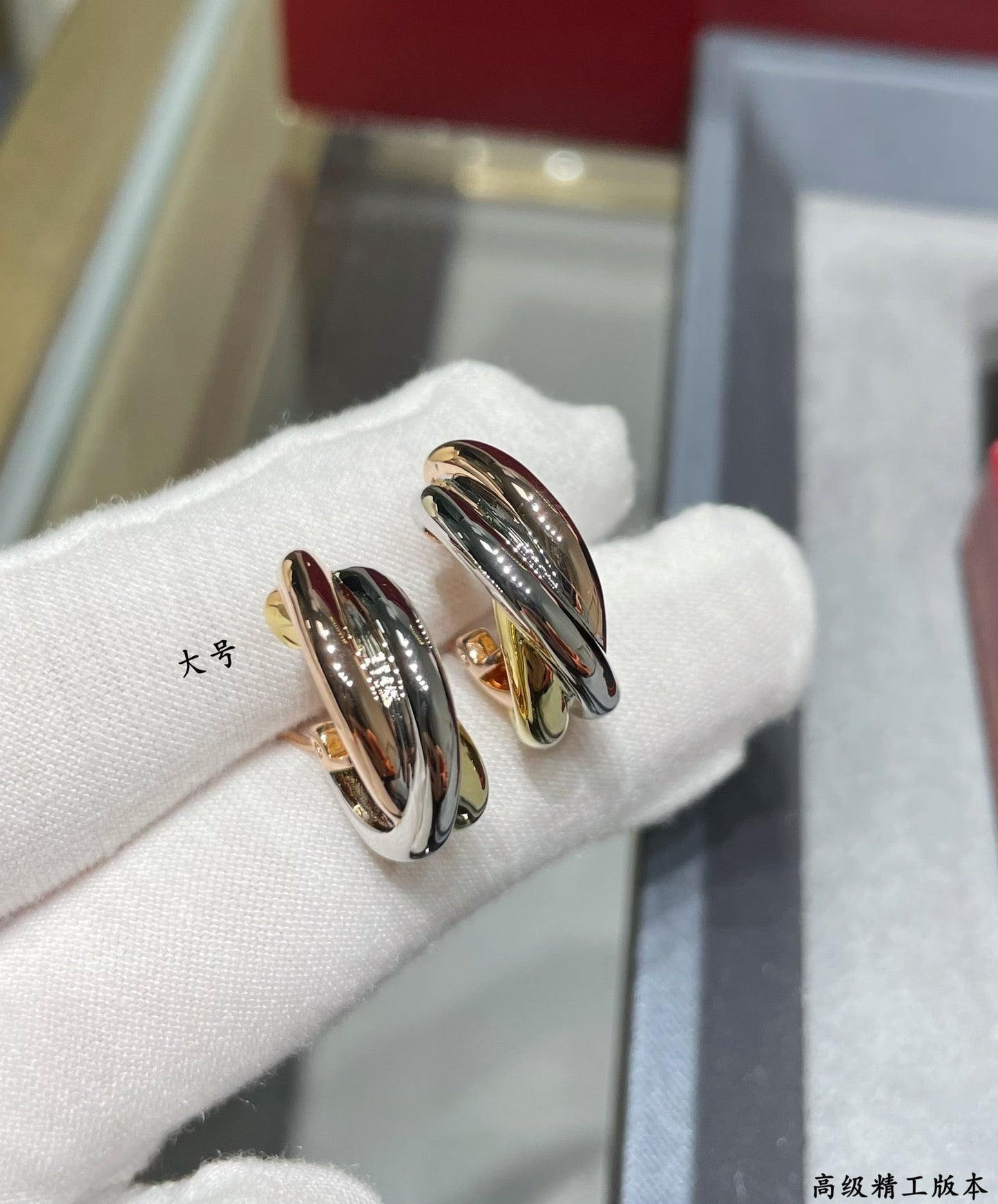 classic european and american diamond free earrings trendy cross round earrings eh13168a56