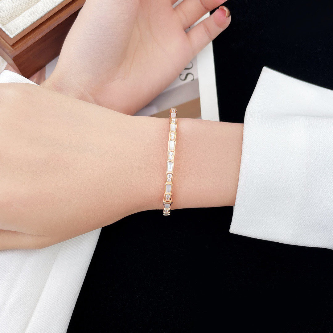 white fritillaria snake bone high grade full sky star bracelet sl13168a13