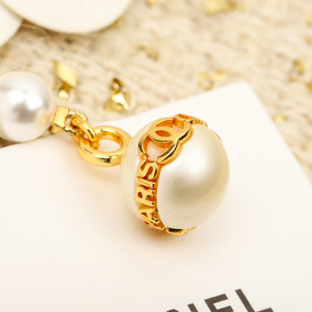 european and american personality celebrity 24k diamond pearl earrings eh13168a54