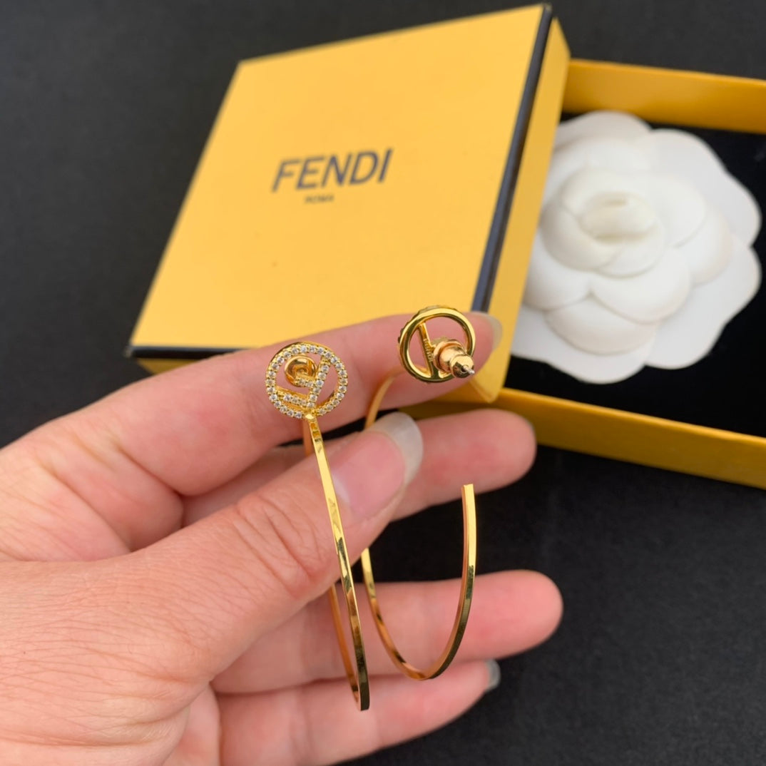 sexy hollow diamond inlaid smooth large ear rings eh13168a53