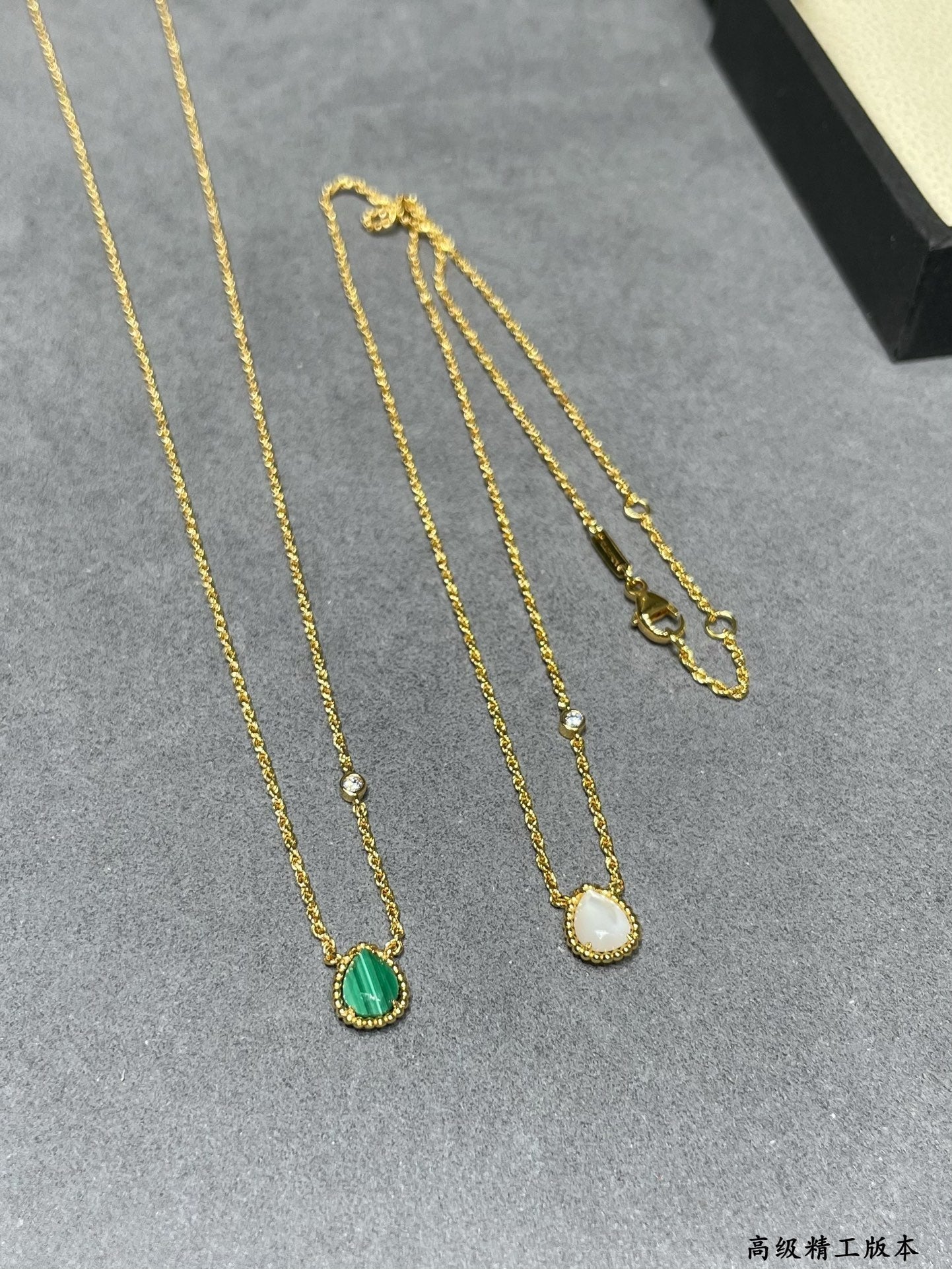 advanced versatile white beimu bao shi long diamond droplet necklace xla68