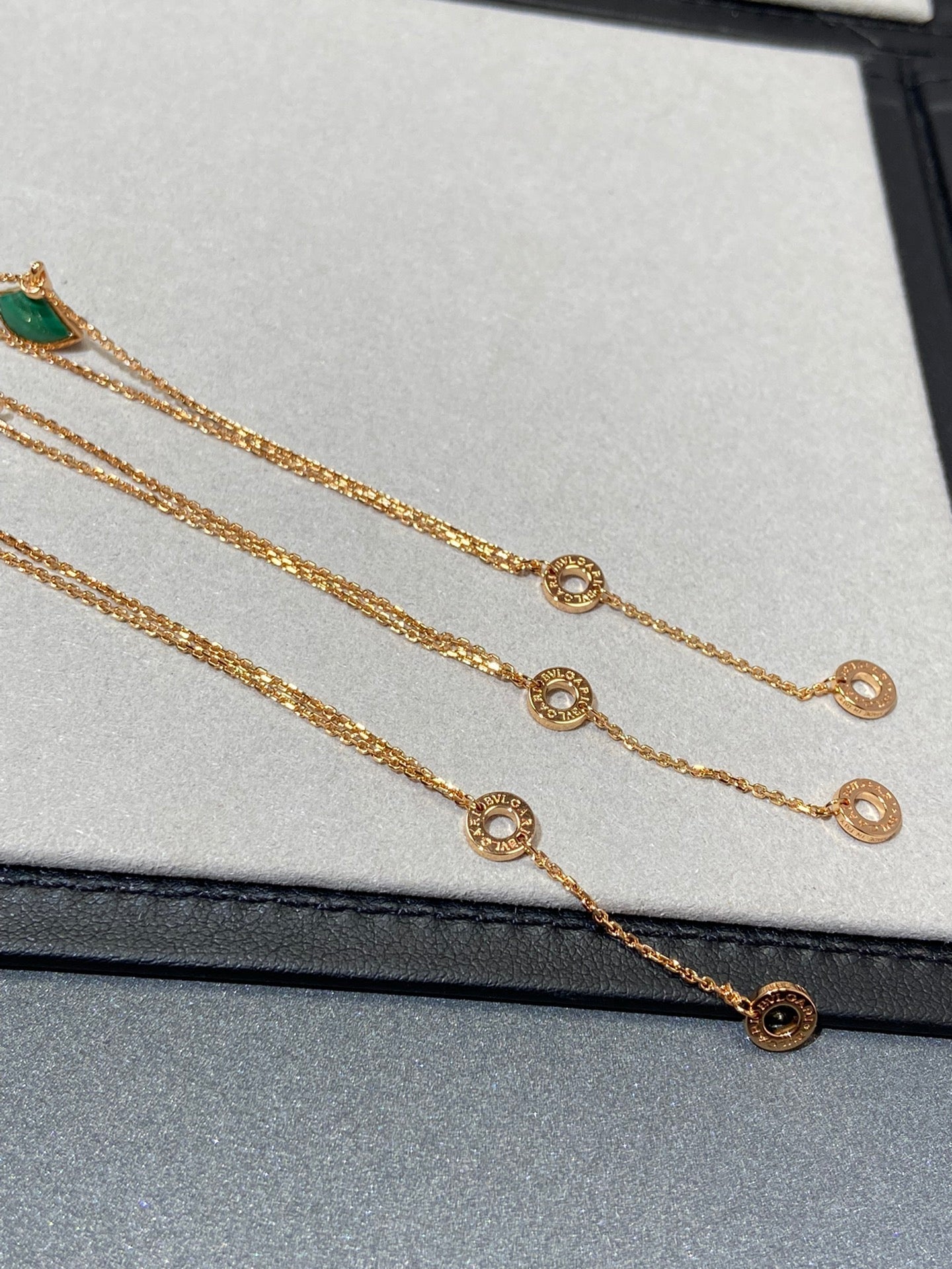 fan shaped fashion rose gold double layer skirt bracelet sla25