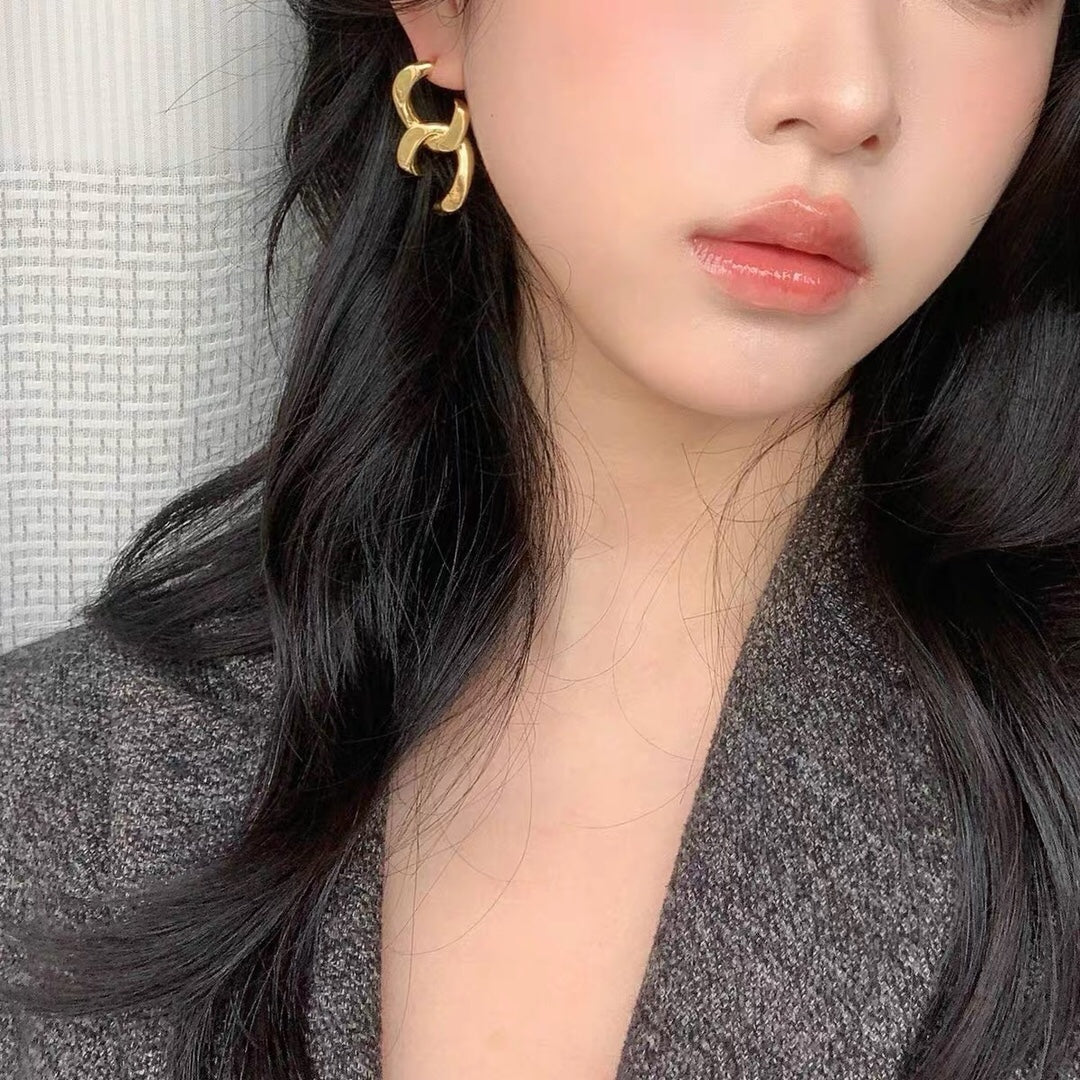 celine fashion gold personality c interhanging earrings eha116