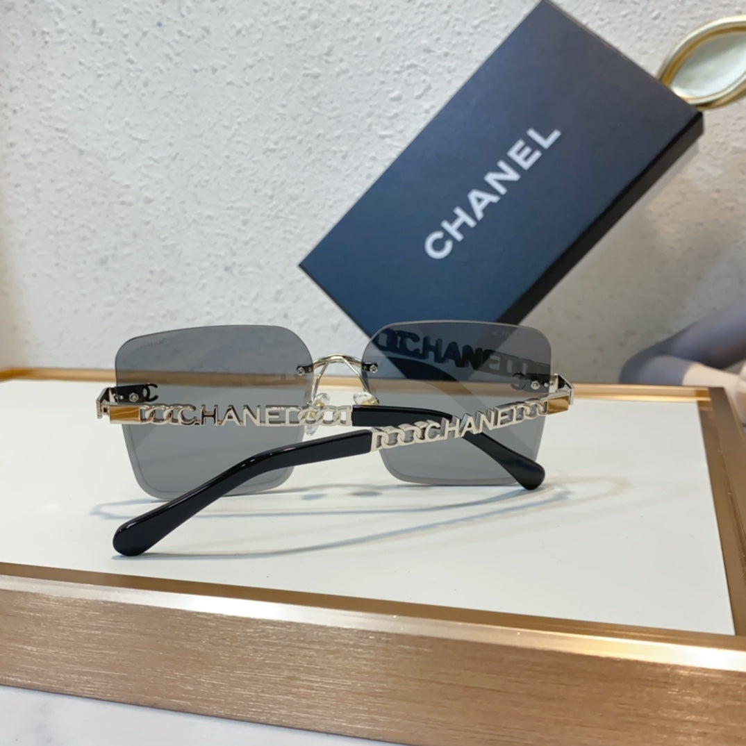 metal square frameless sunglasses for womens fashion sunshade sunglasses for men yjb27