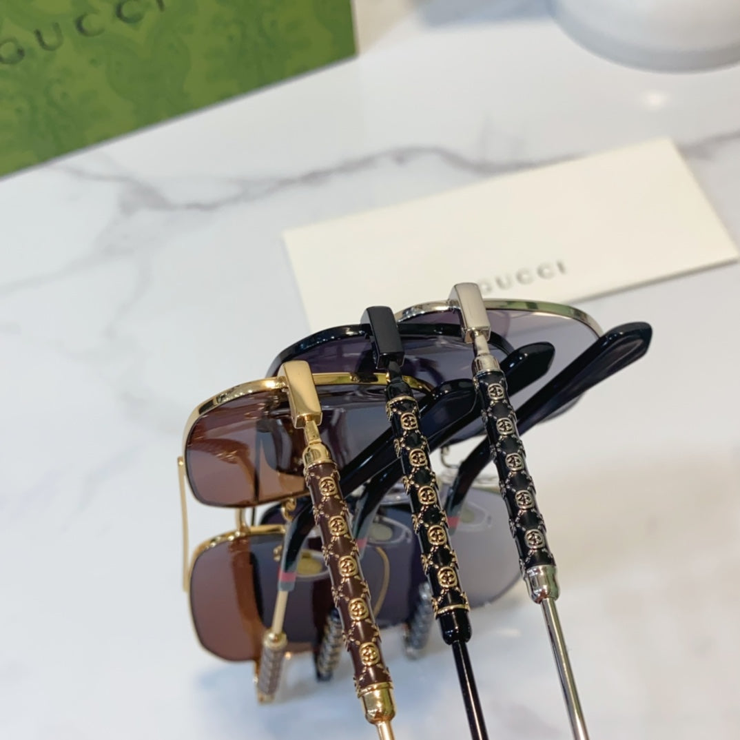 gucci domineering large frame sunglasses for men handsome pilot sunglasses yjb31