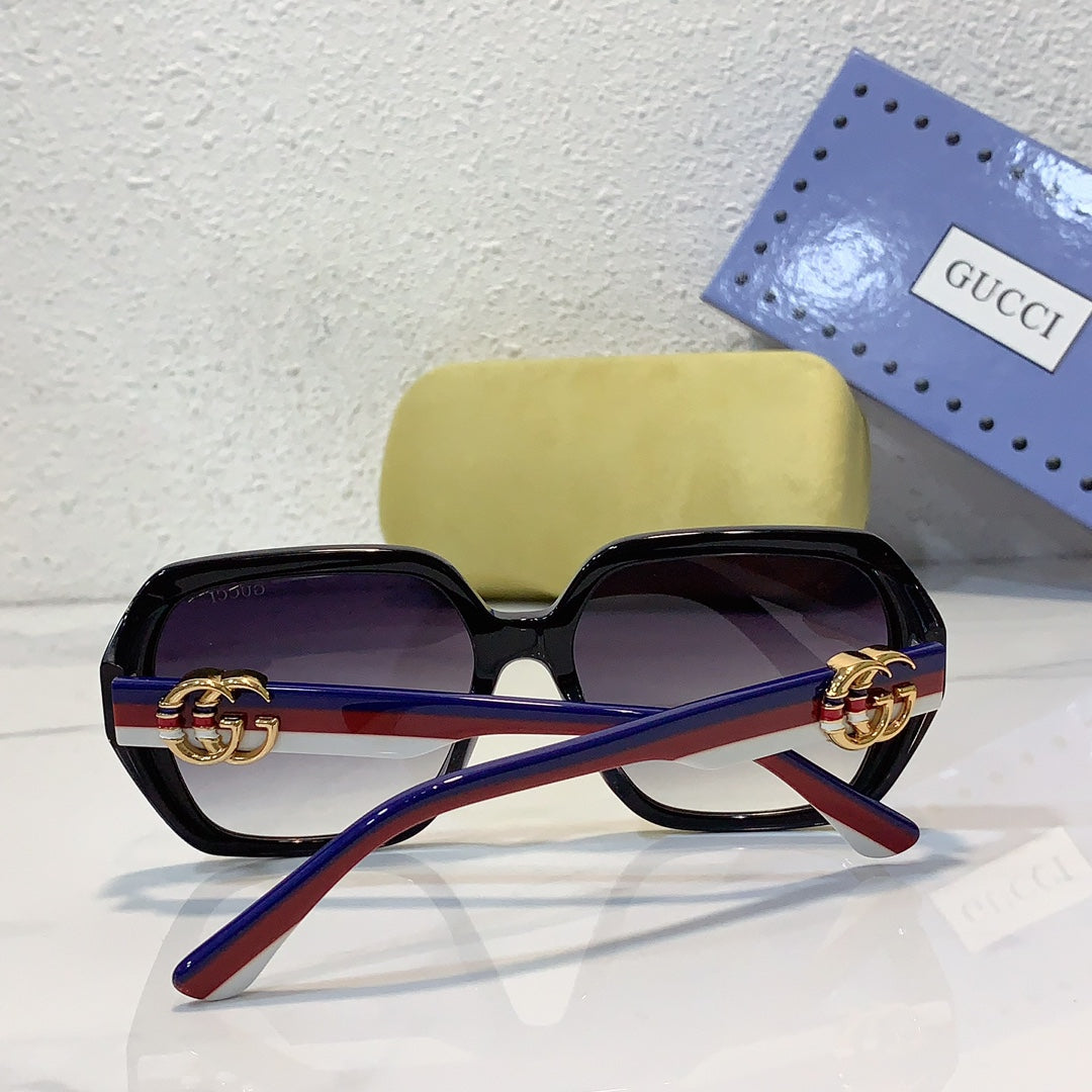 gucci large frame small face circular trendy sunglasses female polarized box glasses yjb34