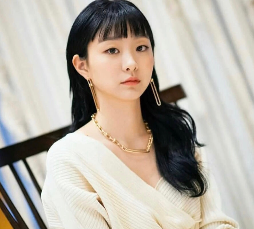 tf rose gold double chain lock necklace xla110