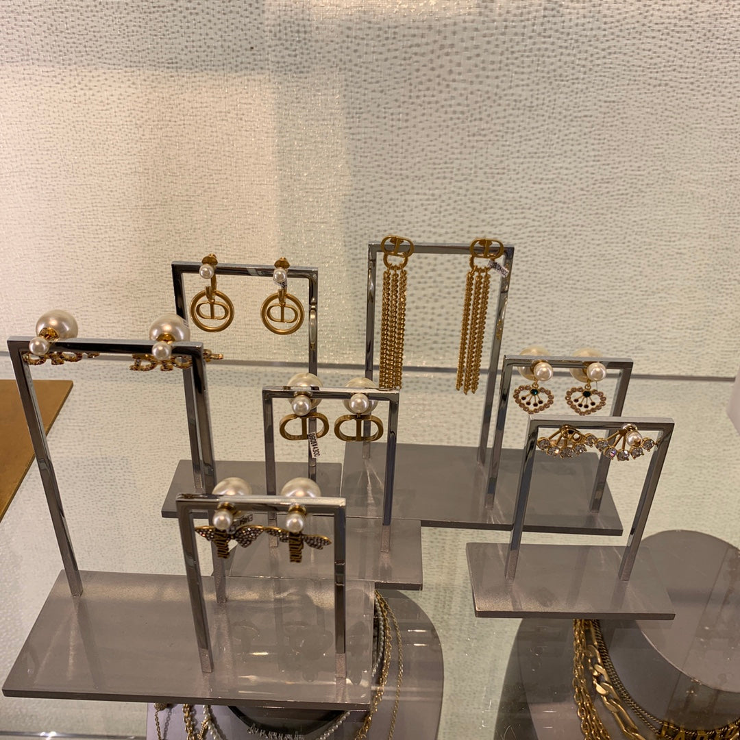 high grade tassel chain brass earrings eha147