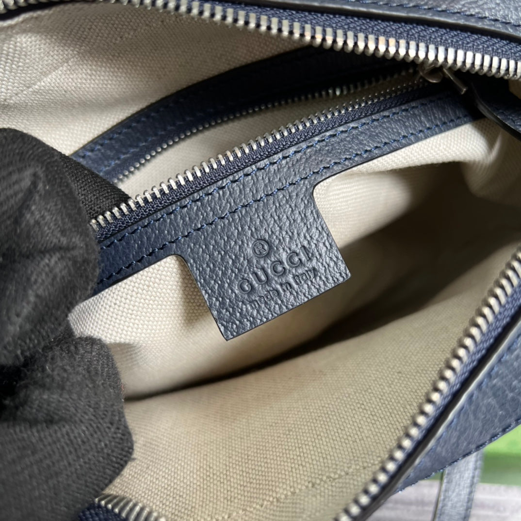 blue shoulder crossbody carrying medium handbag 645454