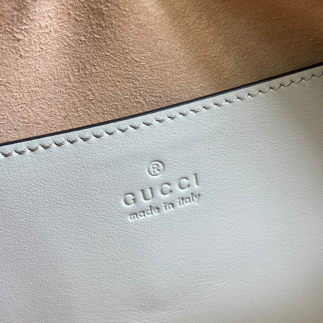 gg marmont light gray underarm handheld shoulder bag 795199