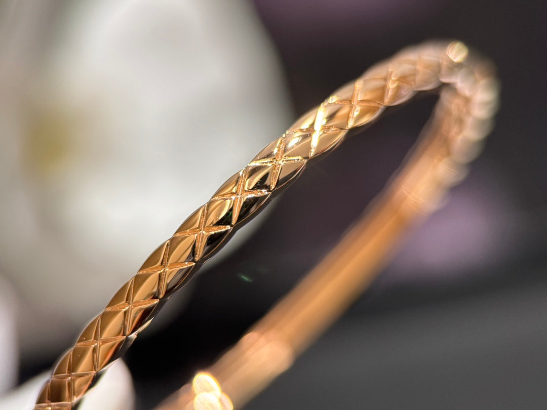 lingplaid narrow edition light gold bracelet slc41