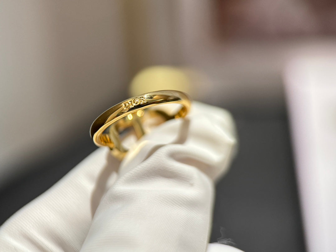 tribales series gold letter studded diamond earrings ehc115