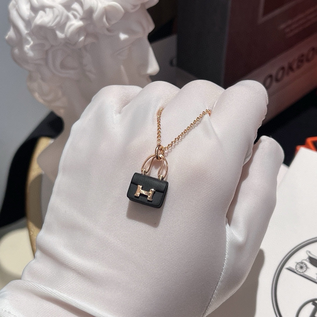 h kangkang bag 18k gold necklace collar chain xlc114