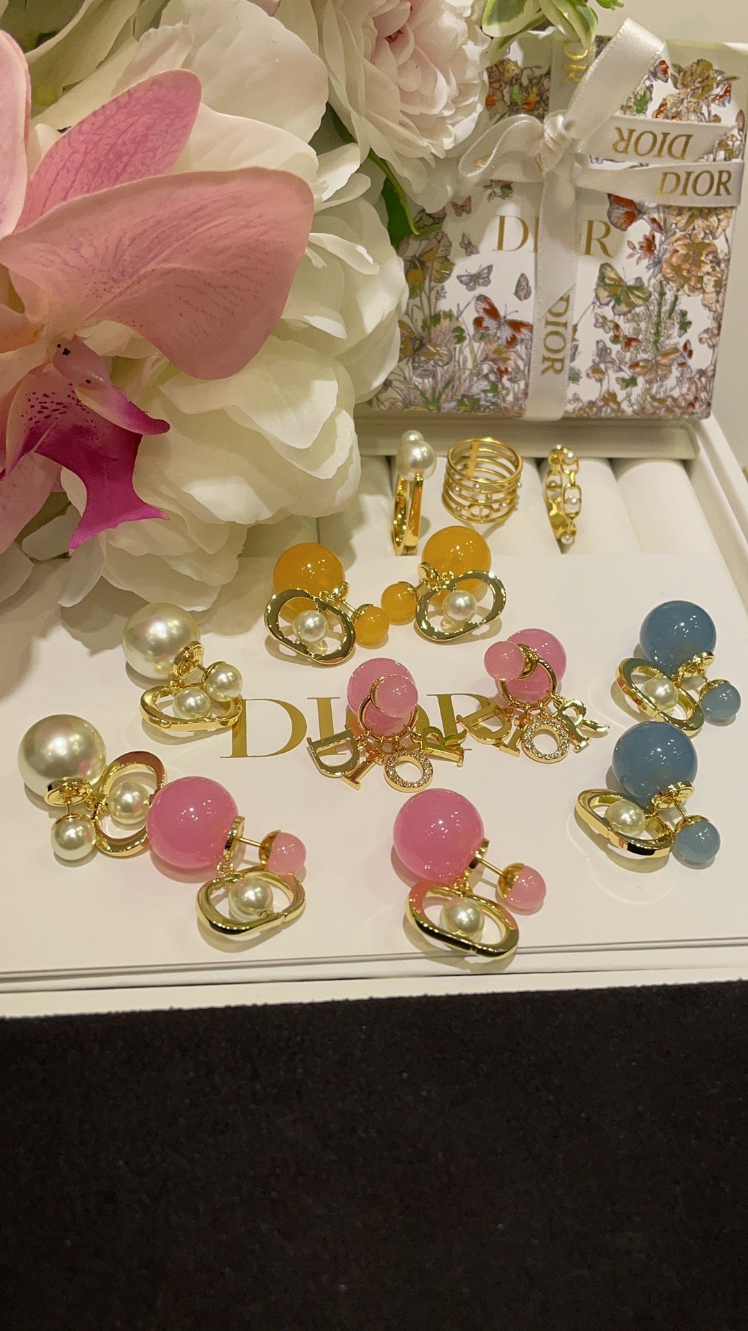 new pearl color series earrings ehc118