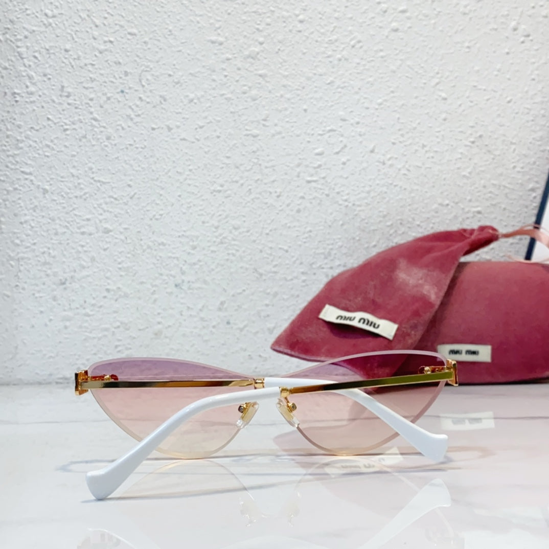 mimi frameless fashionable butterfly sunglasses yjb74