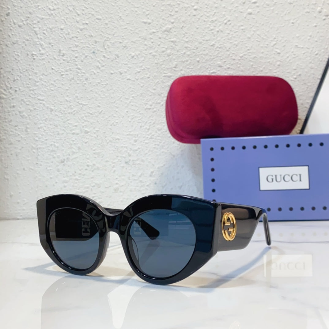 gu square round face sun protection and uv protection sunglasses yjb80