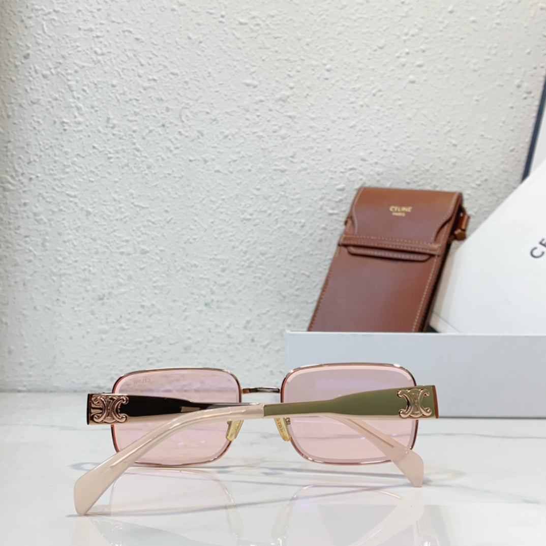 small frame gold frame sunglasses for womens sun protection street photography sunglasses yjb97