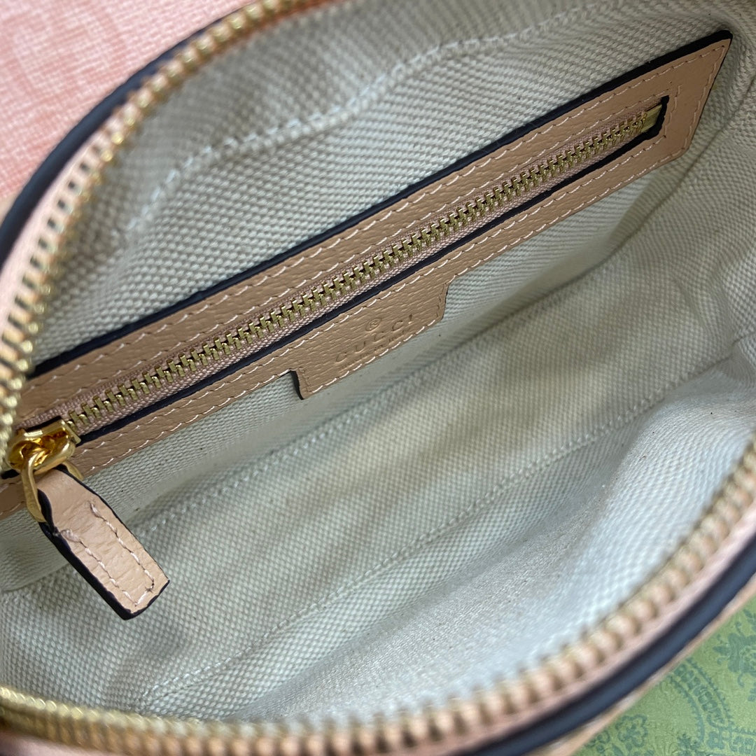 ophidia grey pink 31cm small cross shoulder tote bag 765043