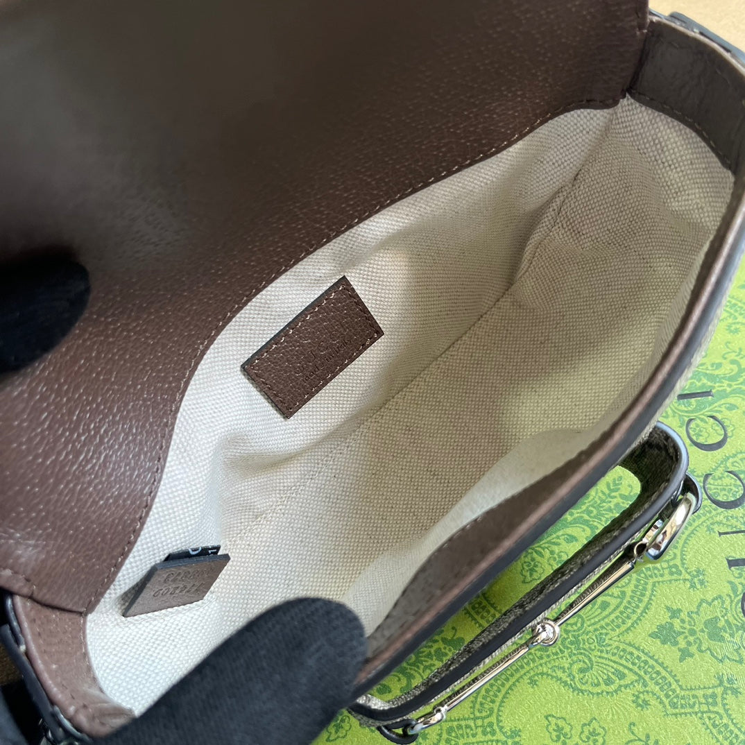horsebit 1955 series saddle handbag shoulder backpack vintage bag bst153