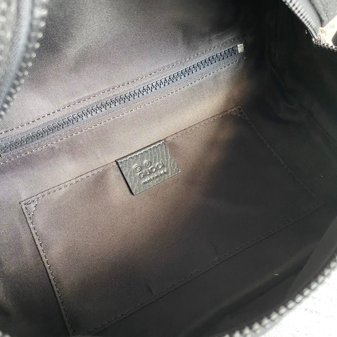 gg 27cm black chest bag waist bag 449182