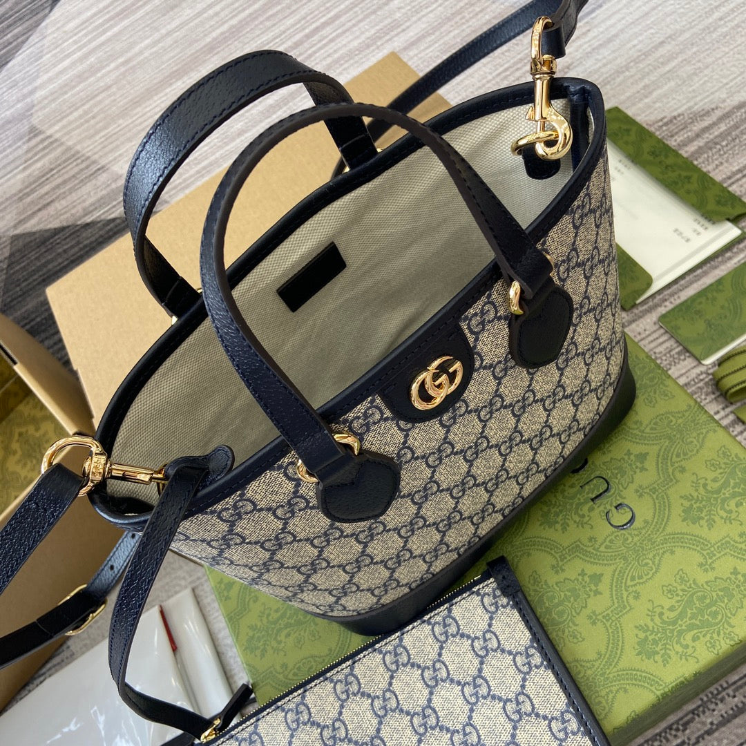 ophidia series 22cm blue handheld shoulder tote bag 811716