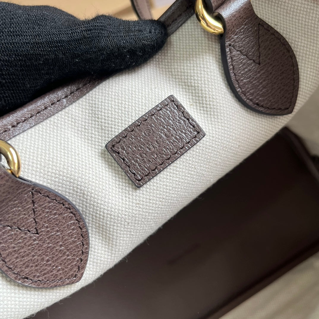 gg ophidia 31cm brown handheld shoulder bag 765043