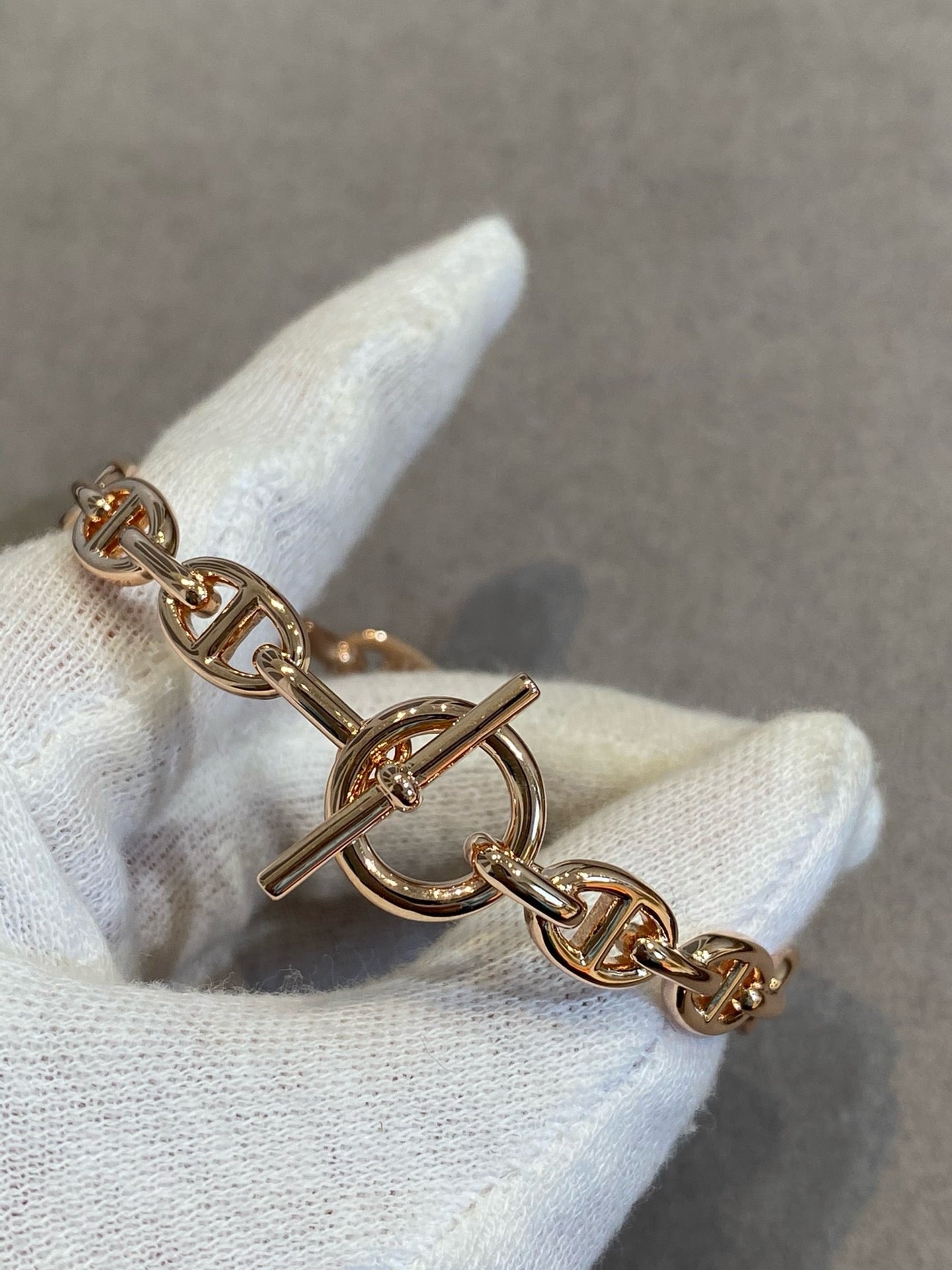 rose gold ot chain pig nose bracelet sla56