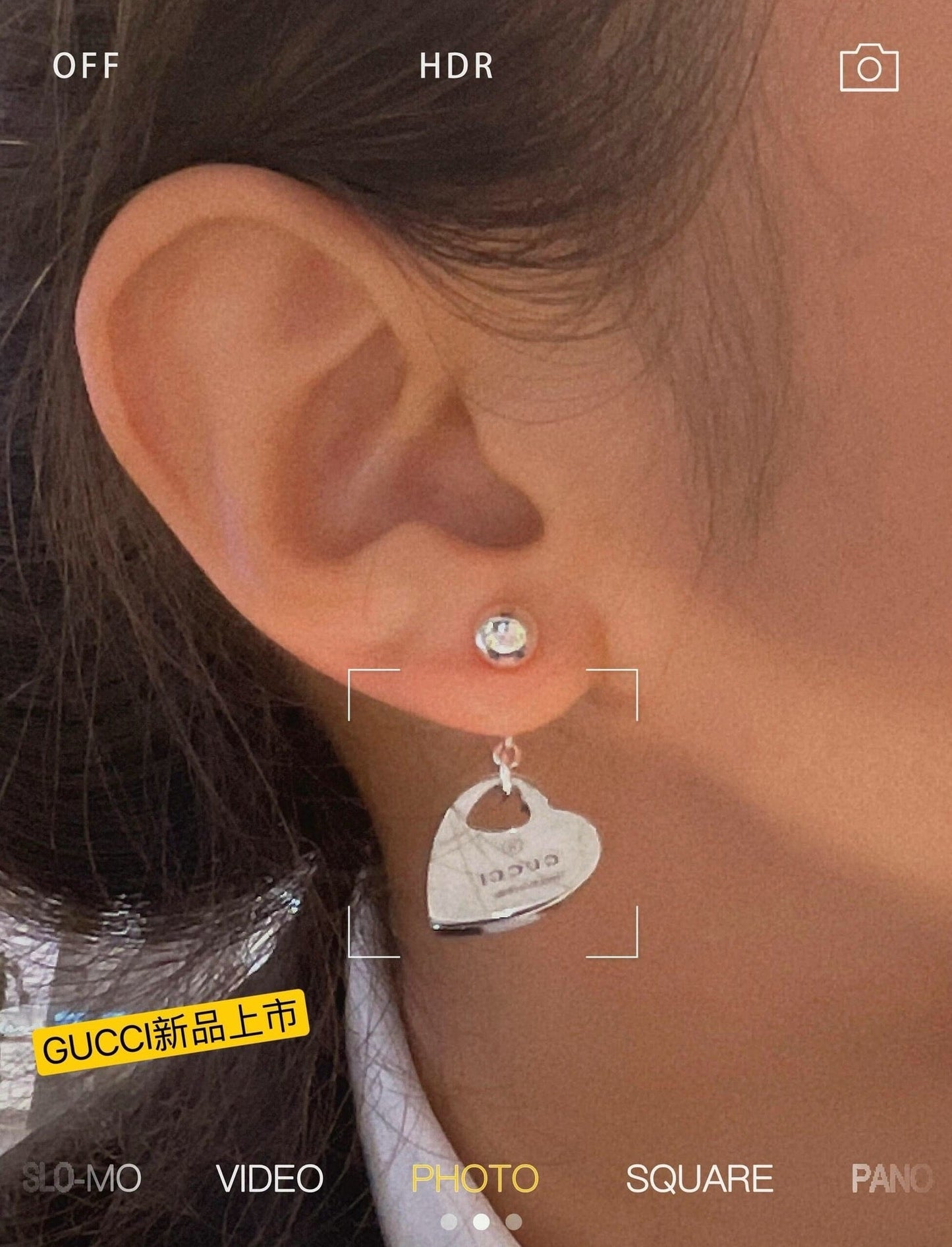 trademark series hexagonal pendant earrings eha190