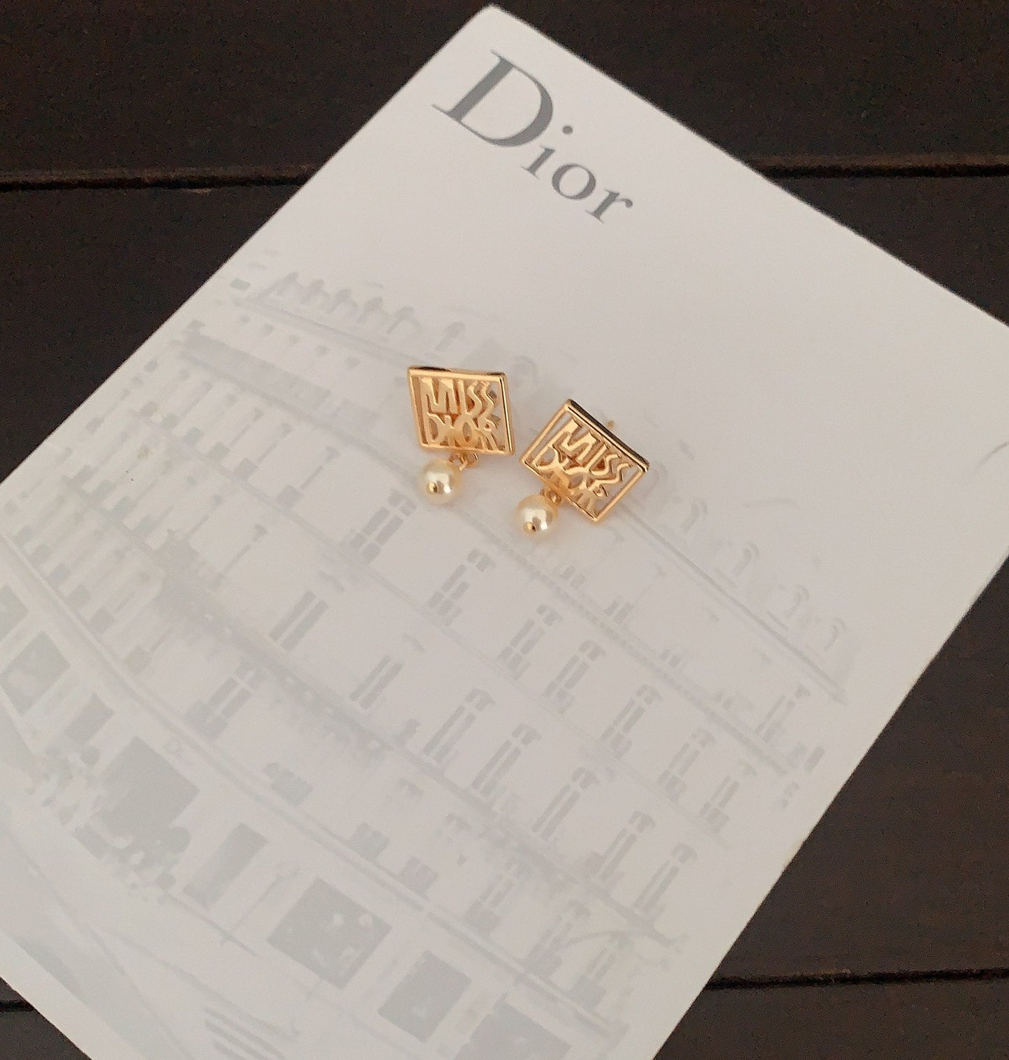 new hollowed out multi letter gold earrings eha198