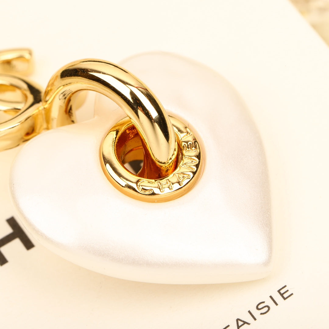 golden love double c pendant necklace xla159