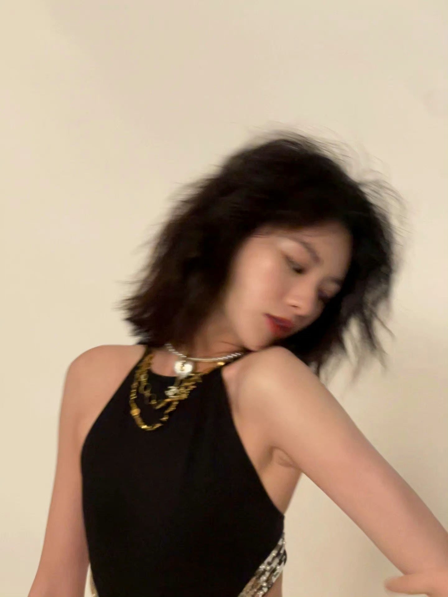 cha love pearl pendant gold necklace xla173